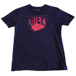 NFL Team Apparel Kansas City Chiefs Unisex T-shirt Size Medium Black Football